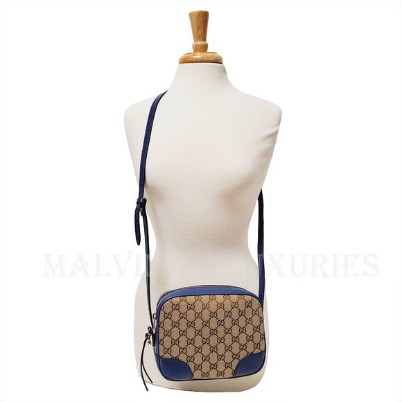 GUCCI BAG 449413 MINI BREE CROSSBODY CAMERA CASE GG GUCCISSIMA LOGO CANVAS - Picture 8 of 16